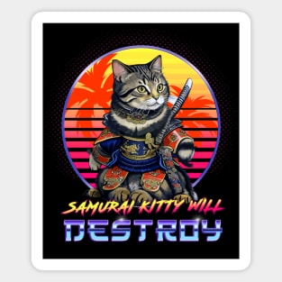 Samurai Kitty Will Destroy Anime Neko Magnet